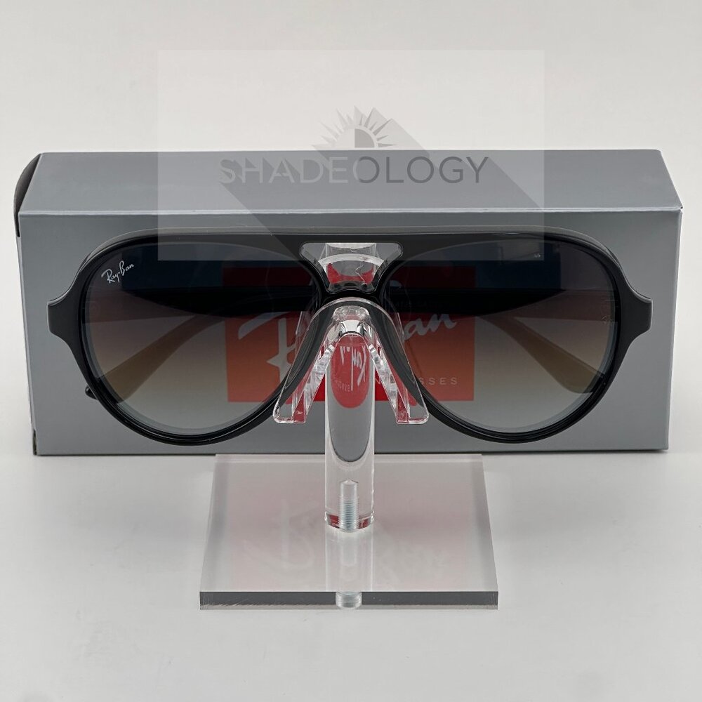 NEW Ray-Ban RB4125 CATS 5000 601/32 Sunglasses Black Frame Grey Gradient 59mm